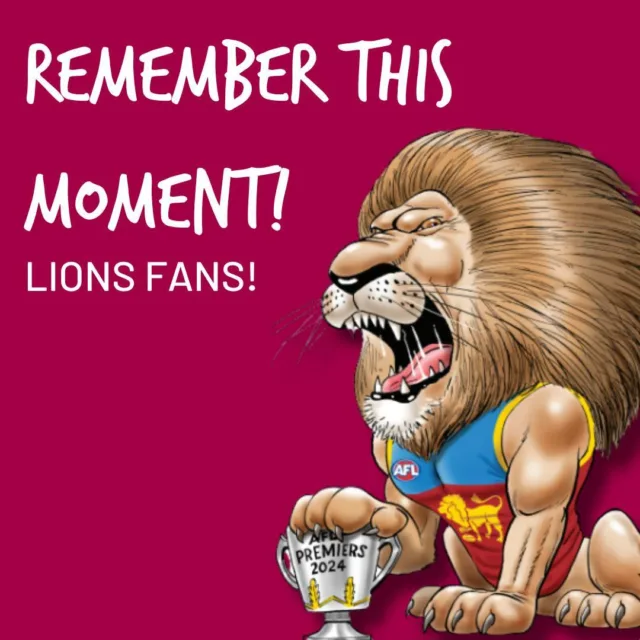 Congratulations @brisbanelions !! ⁠
⁠
Remember this historic moment Lions fans and get your 2024 Herald Sun Premiership Poster by Mark Knight online now through the link in our bio.⁠
⁠
Posters will also be sold in select newsagencies from Monday, 30th September and in Victorian Woolworths from Tuesday 1st October.⁠
⁠
Proceeds from sales go to the Good Friday Appeal to help make a difference for sick kids treated at @rchmelbourne⁠
⁠
#GoodFridayAppeal #AFLGF #AFLFinals #AFLPremiershipPosters