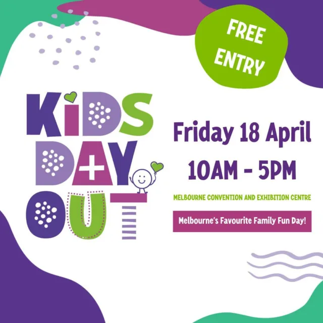 Kids Day Out will be back this Good Friday 🎉💜💚⁠
⁠
Bring the whole family to Kids Day Out, supported by @cityofmelbourne, on April 18th for a day of amusement, activities and entertainment at @mcec, all while raising much needed funds for @rchmelbourne.⁠